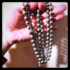Long strand of black pearls never worn beautiful!!